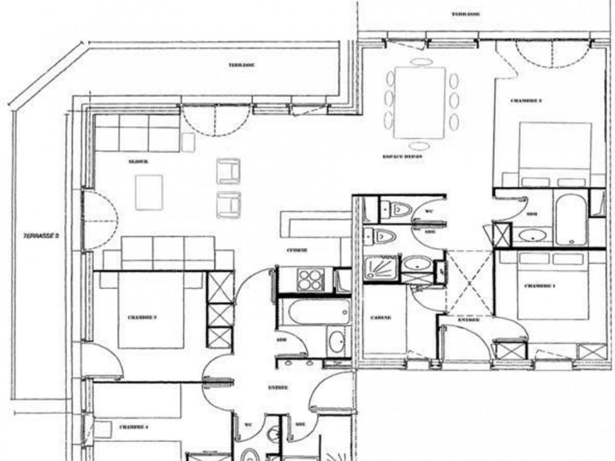 Grand Appartement 5 Chambres Valmorel, Animaux Acceptes, Parking - Fr-1-291-730 Екстер'єр фото